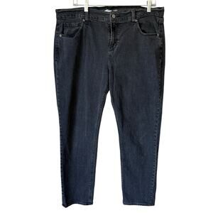 Old Navy Women's Black Boy Friend Mid-Rise Jeans Size 14